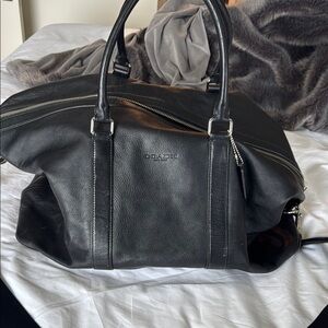Coach Black Leather Men's Bag